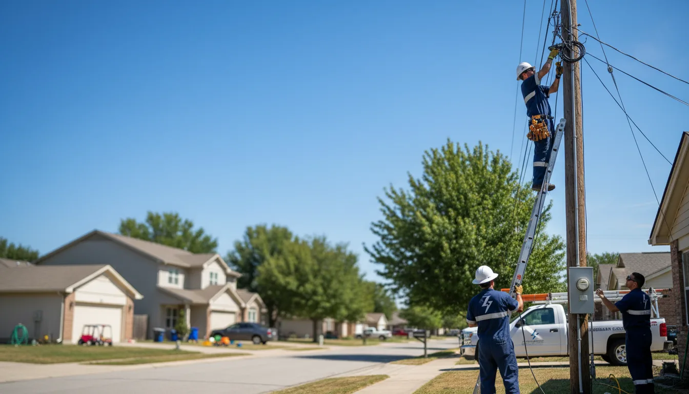 Residential electrician providing installation services in Trafalgar, IN